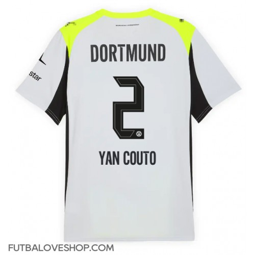 Dres Borussia Dortmund Yan Couto #2 Preč 2025-26 Krátky Rukáv